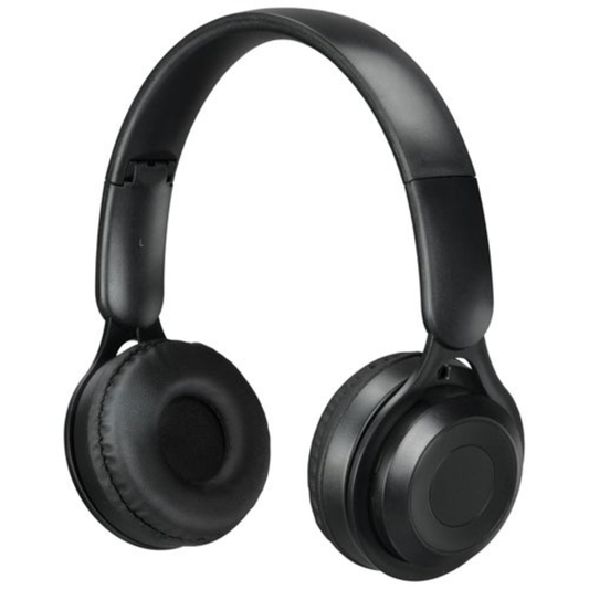BLUETOOTH ON-EAR HEADPHONES W/ BUILT-IN MICROPHONE BLACK