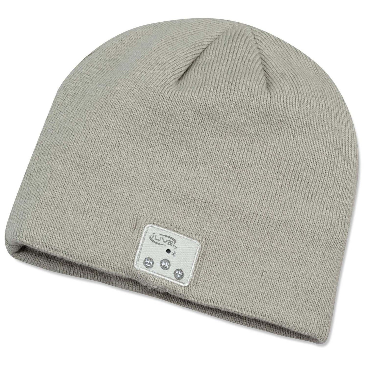 BLUETOOTH KNIT CAP W/ BUILT-IN SPEAKERS AND MIC GRAY