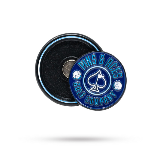 POP OUT MEDALLION BALL MARKER - NAVY