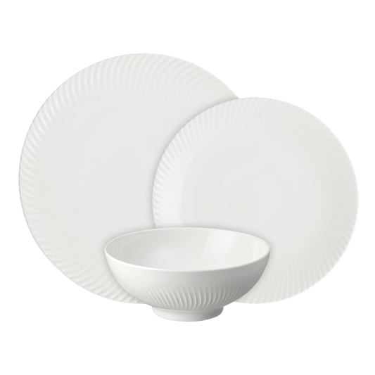 DENBY ARC WHITE 12PC DINNERWARE SET