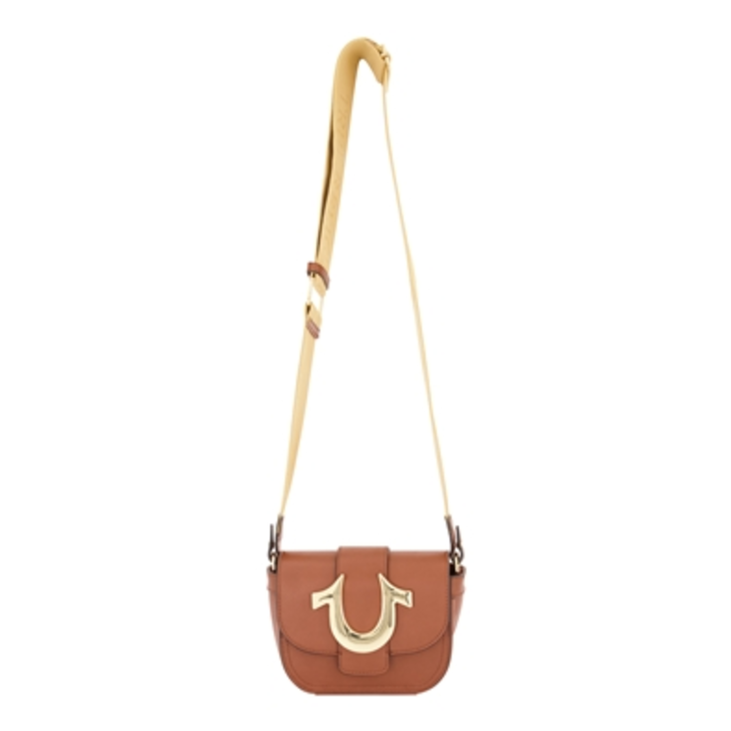 MINI FLAP CROSSBODY, COGNAC, 5.5X 8X 3.