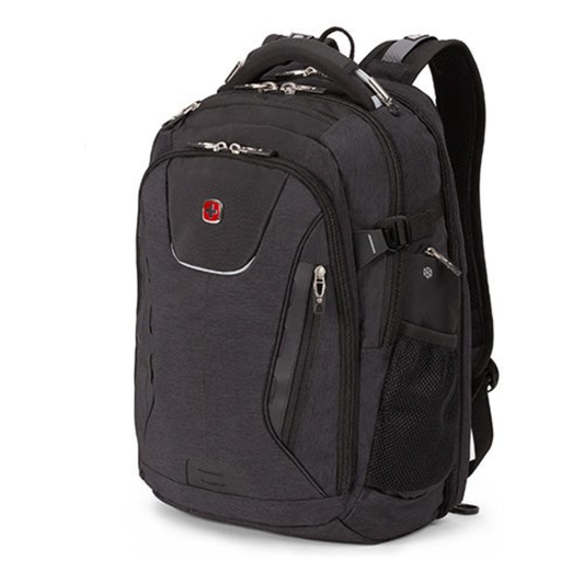 5358 USB SCANSMART LAPTOP BACKPACK HEATHER GRAY