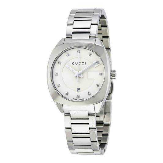 WOMENS SMALL DIAMOND WATCH - (SILVER-TONE)
