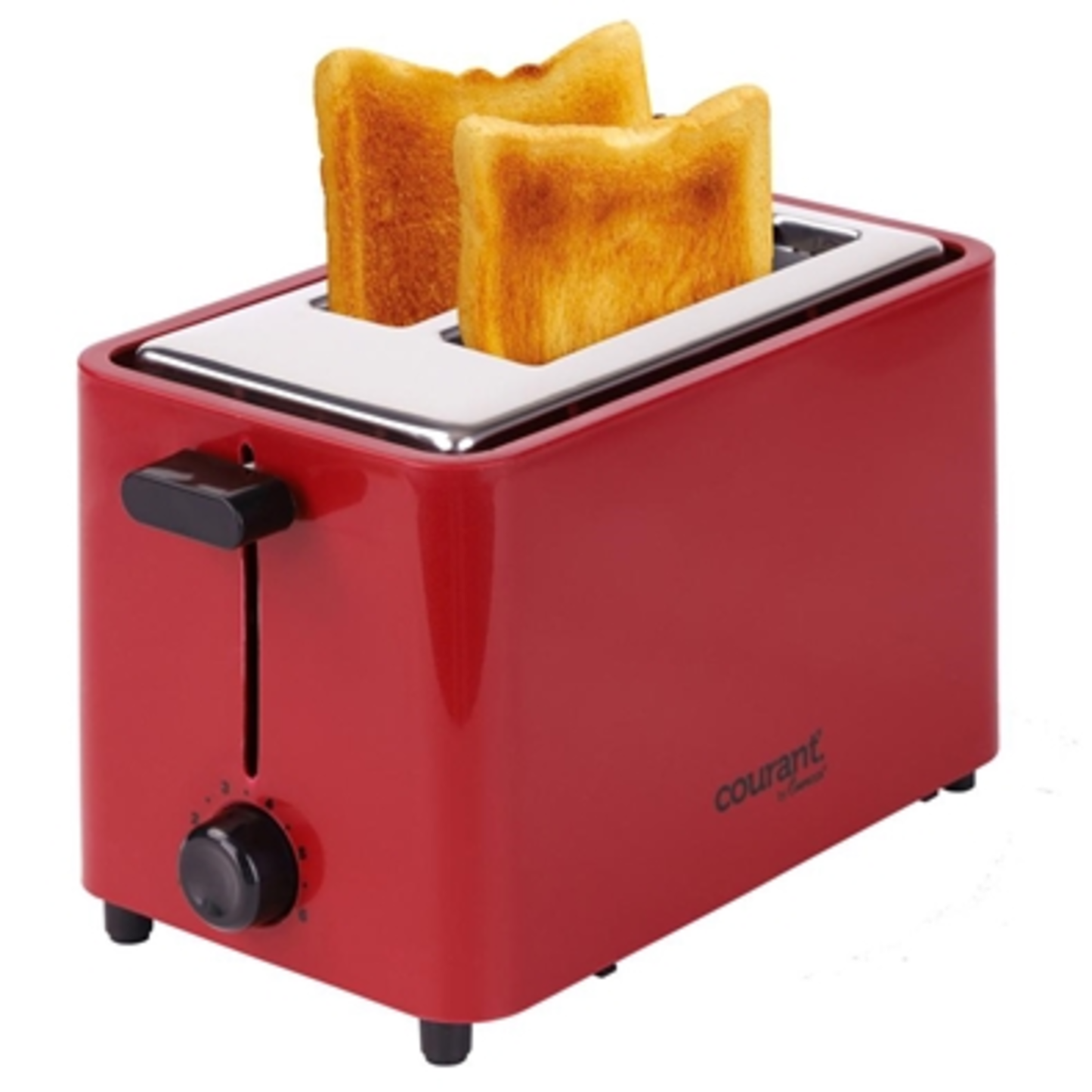 COURANT COOL TOUCH 2-SLICE TOASTER RED, RED