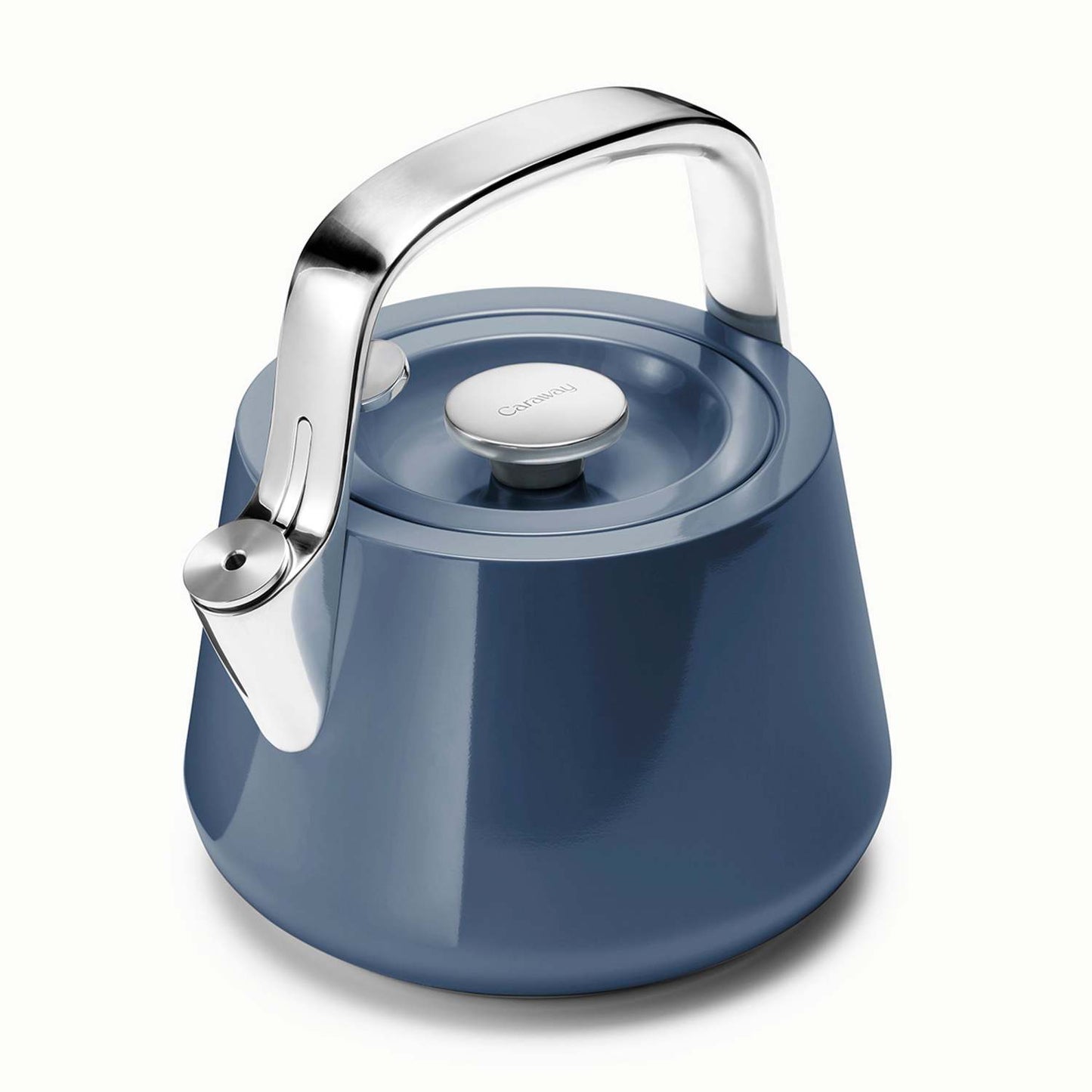STOVETOP WHISTLING TEA KETTLE NAVY