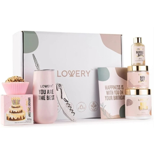 BIRTHDAY GIFTS, PINK, GREEN, GOLD, 9 PIECES