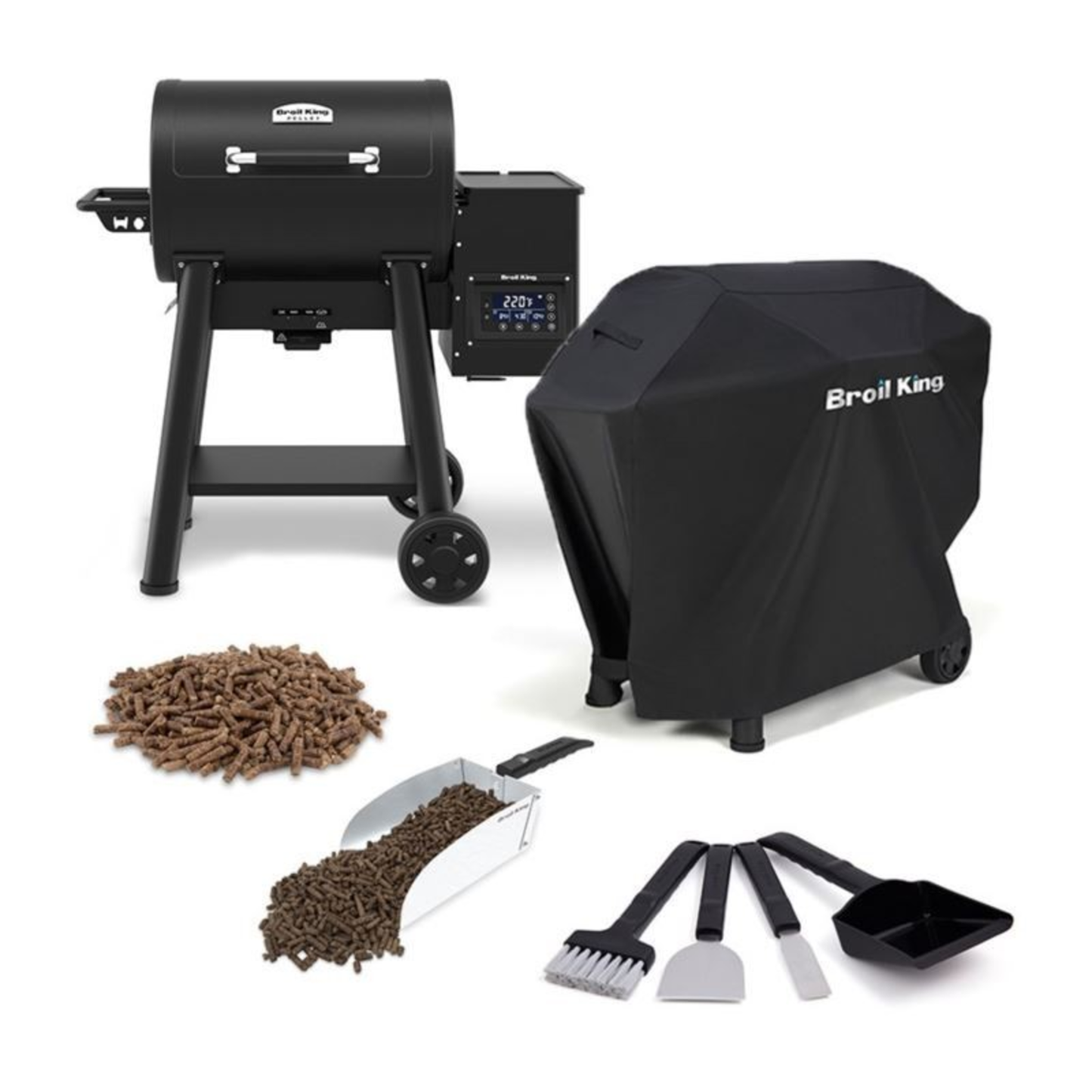 CROWN PELLET 400 WITH PELLETS, SCOOP, BRUSH/SCRAPER AND COVER