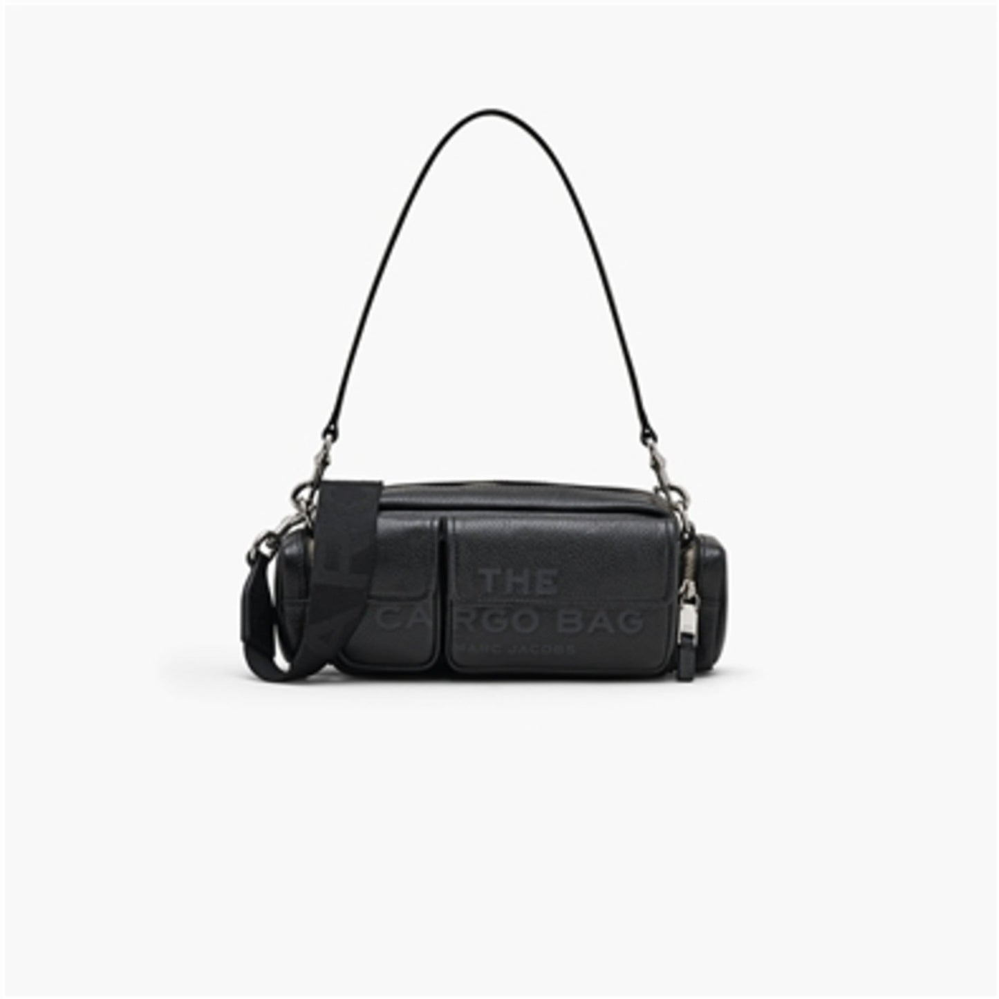 THE LEATHER CARGO BAG, BLACK