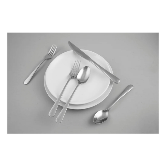 20 - PIECE KEENE HAMMERED MIRROR FLATWARE SET - (SERVICE FOR 4)