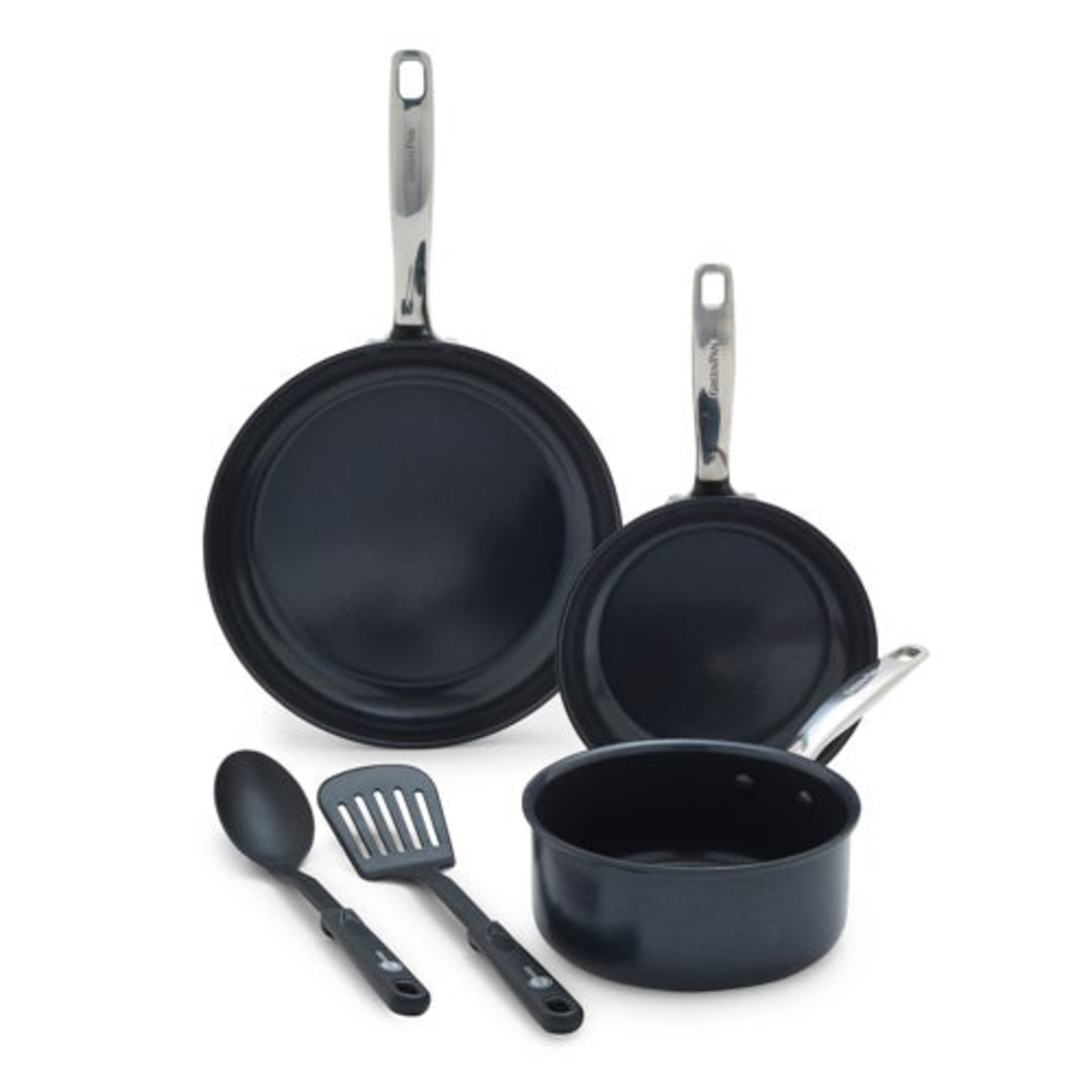 CHATHAM BLACK 5PC CERAMIC NONSTICK COOKWARE SET
