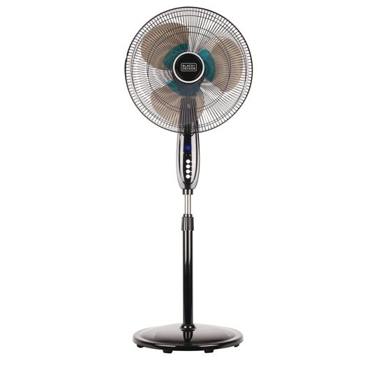 BLACK+DECKER 16 IN. DUAL BLADE STAND FAN - REMOTE, ROUND BASE