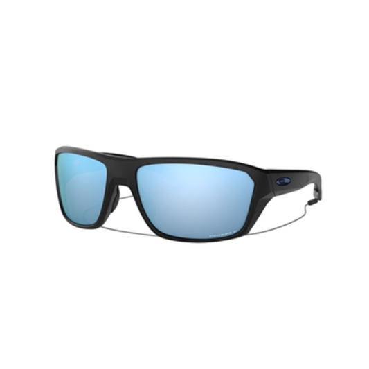 SPLIT SHOT UNISEX SUNGLASSES POLARIZED, MATTE BLACK, PRIZM DEEP WATER, 64