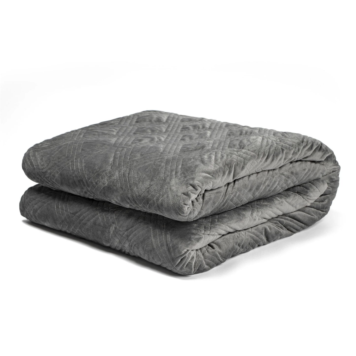 HUSH CLASSIC WEIGHTED BLANKET WITH DUVET COVER - PERSONAL 12LB - GREY