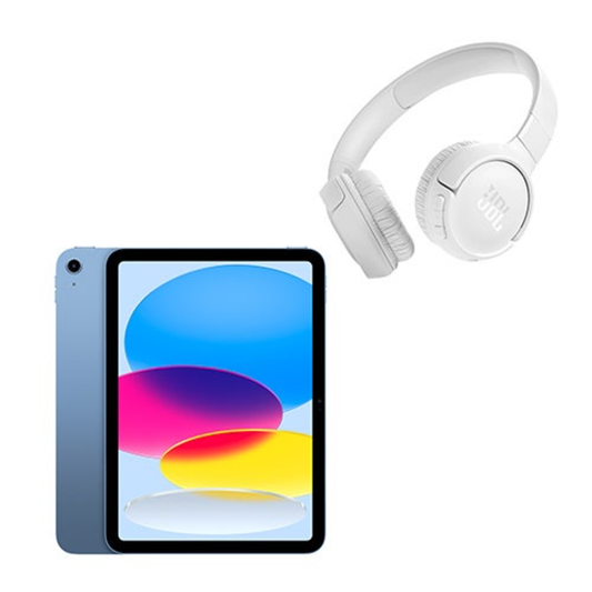 11" 11TH GEN IPAD 128GB WIFI BLUE W/ TUNE 520BT ON EAR HEADPHONES WHITE