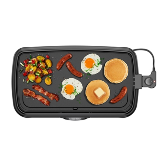 ALL-PURPOSE NONSTICK XL GRIDDLE, BLACK, 10" X 20"