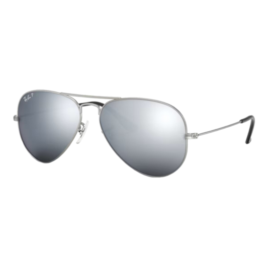 RAY-BAN POLARIZED AVIATOR MIRROR SUNGLASSES