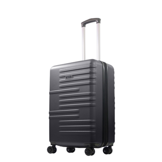 HARDSIDE LUGGAGE WITH EXPANSION, BLACK, 26.5"