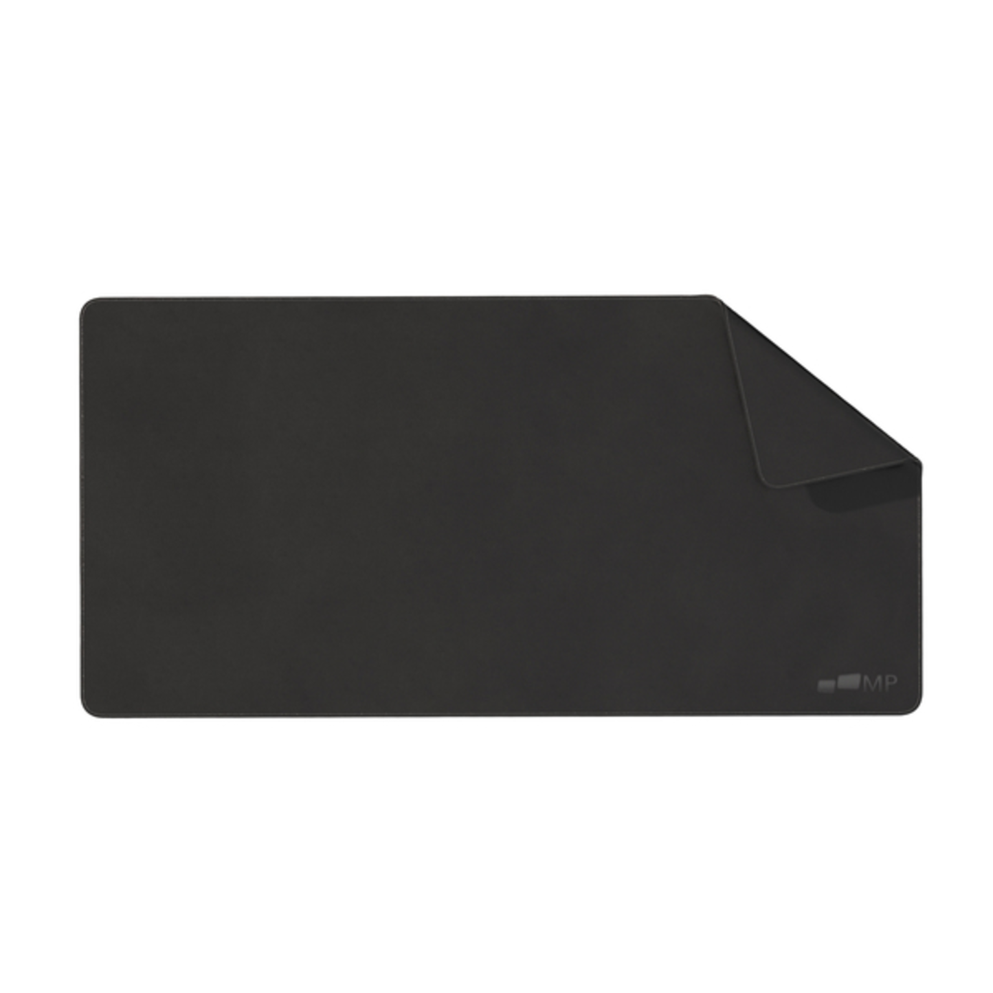 LEATHER DESK MAT BLK