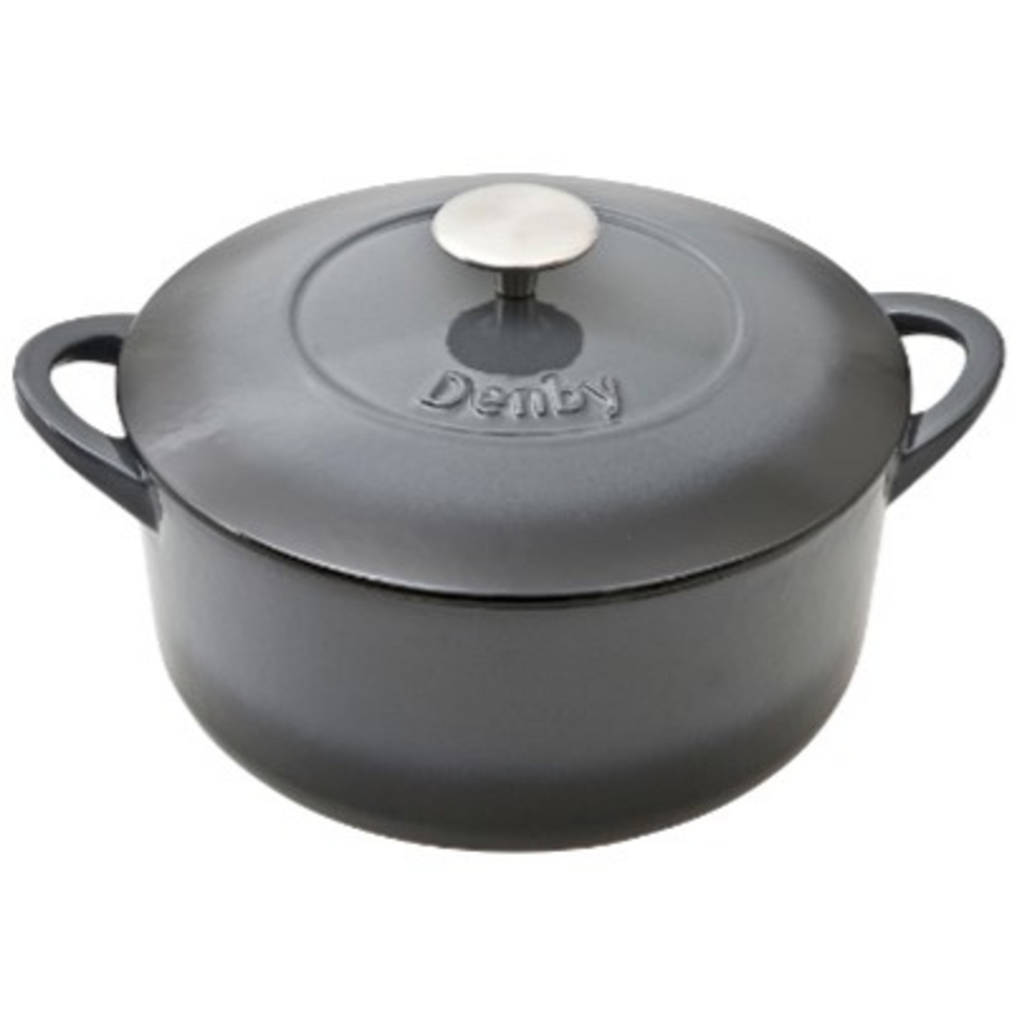 DENBY HALO CAST IRON 4L ROUND CASSEROLE