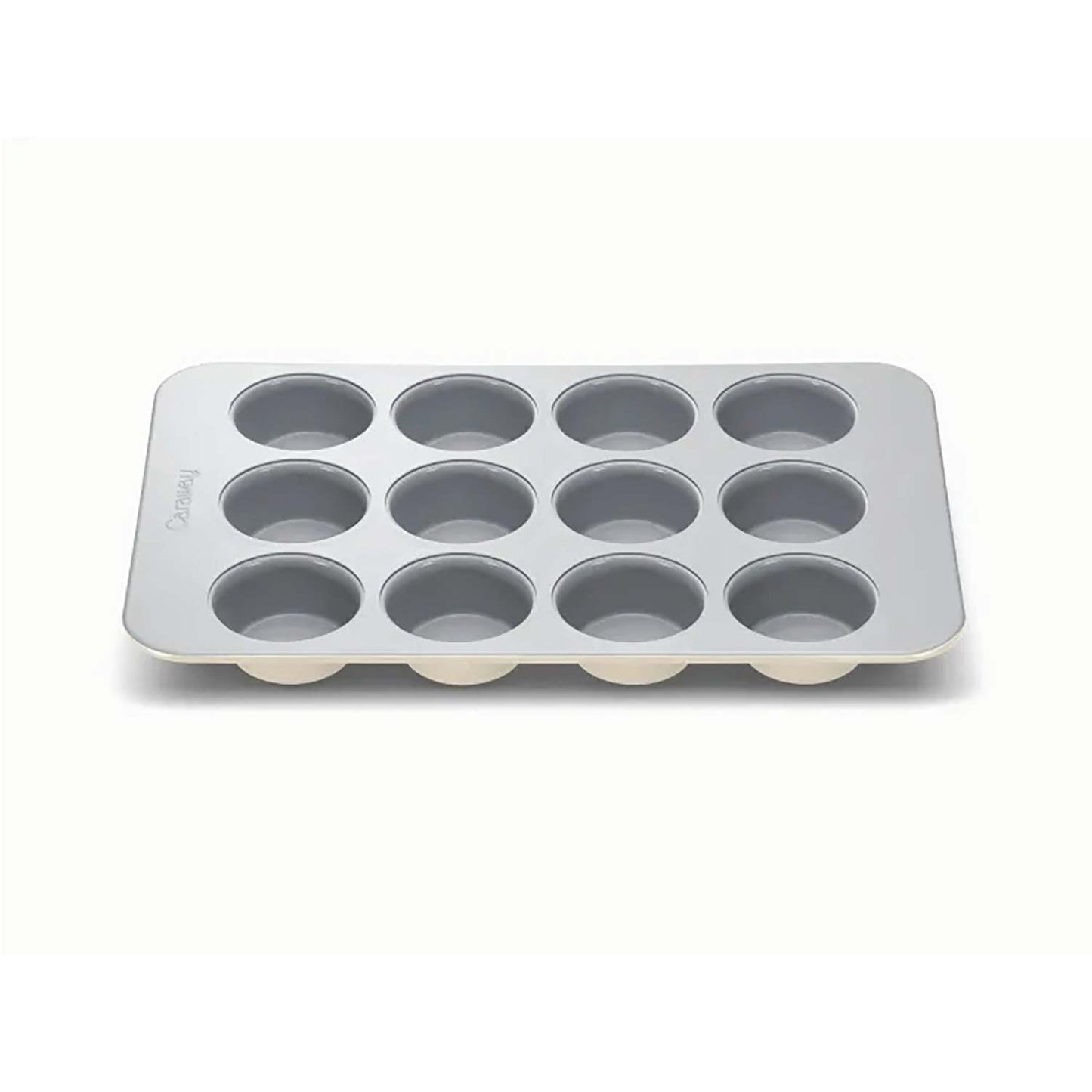 12 CUP NONSTICK CERAMIC MUFFIN PAN CREAM