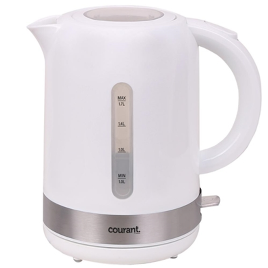 COURANT 1.7L CORDLESS KETTLE - WHITE, WHITE