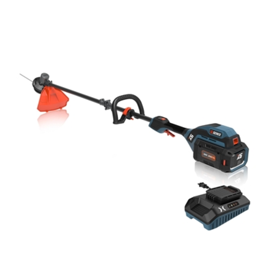 60V 16IN STR TRIMMER W/BATTERY  AND  CHARGER, BLUE, 16"