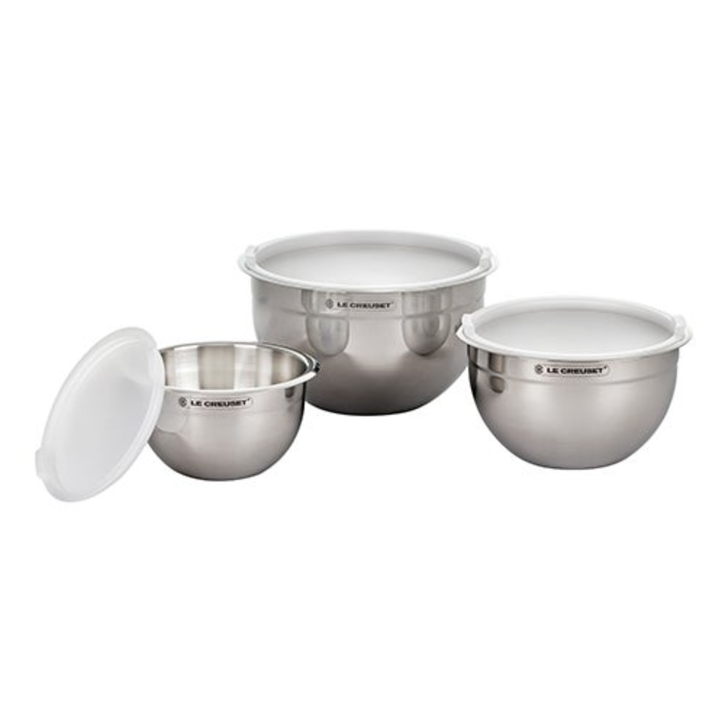 STAINLESS STEEL MIXING BOWLS SET OF 3