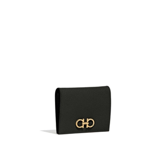GANCINI FRENCH WALLET, NERO