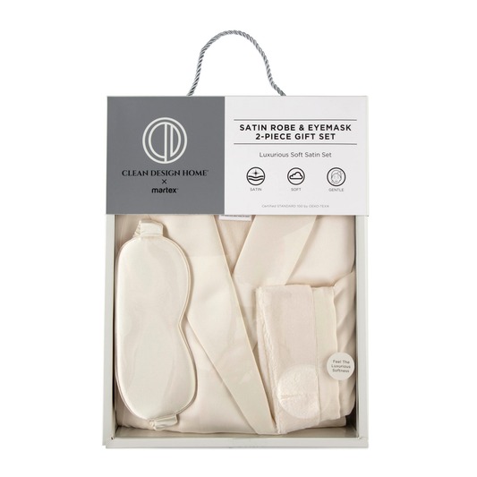 CLEAN DESIGN HOME L/XL BATH ROBE SET