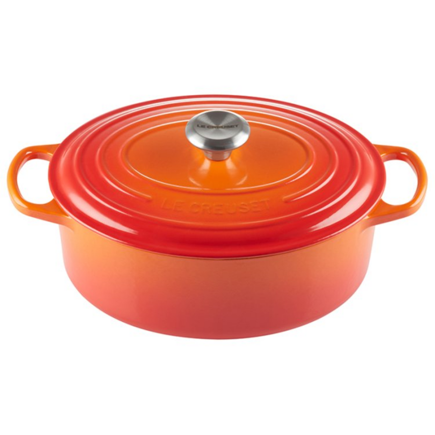 LE CREUSET SIGNATURE OVAL 5.0QT DUTCH OVEN - FLAME
