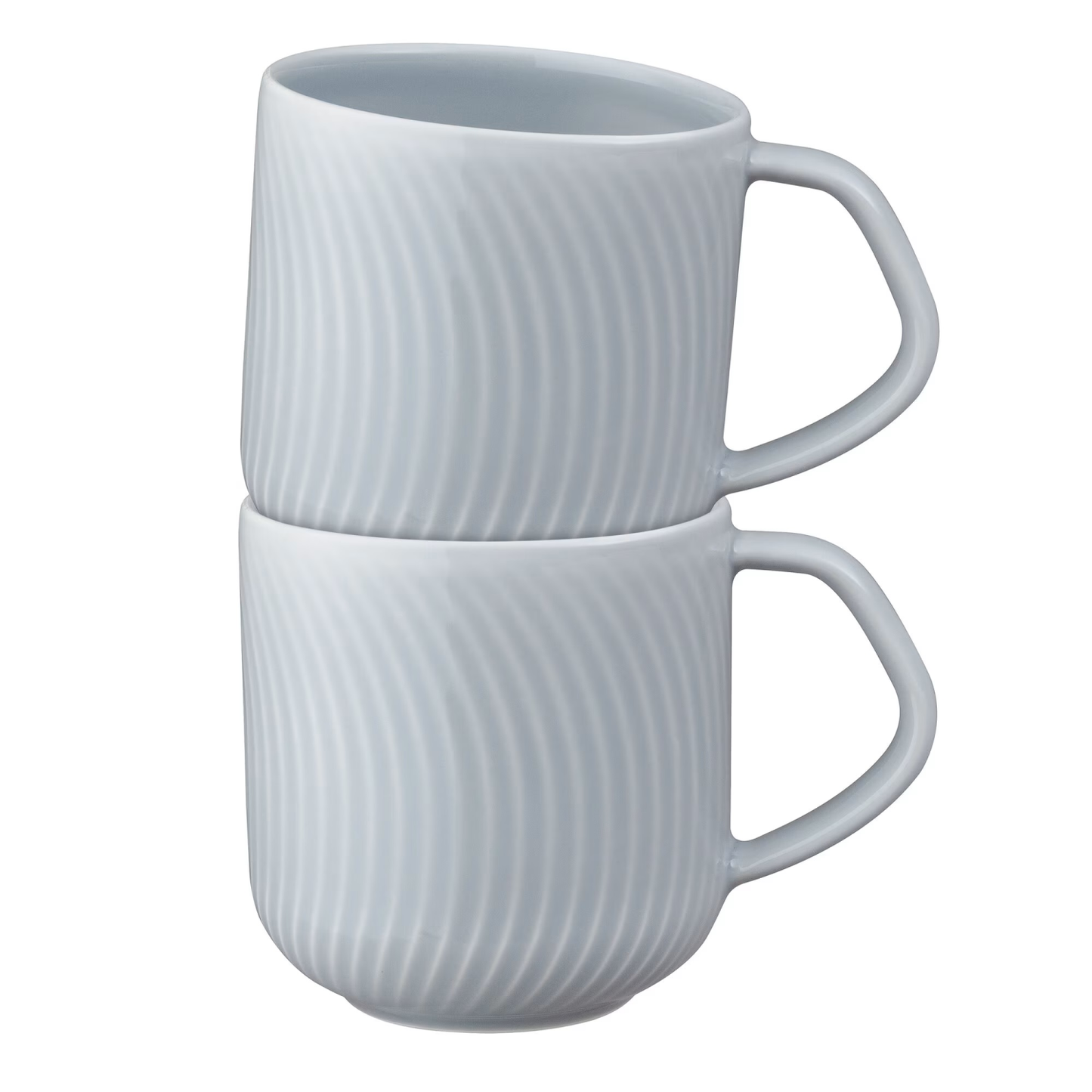 DENBY ARC GREY SET OF 2 LARGE MUGS