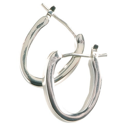 LAUREN RALPH LAUREN OVAL HOOP EARRINGS