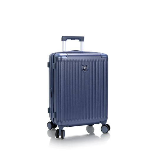 HEYS LUXE 100% PC 21" CARRY-ON LUGGAGE - NAVY