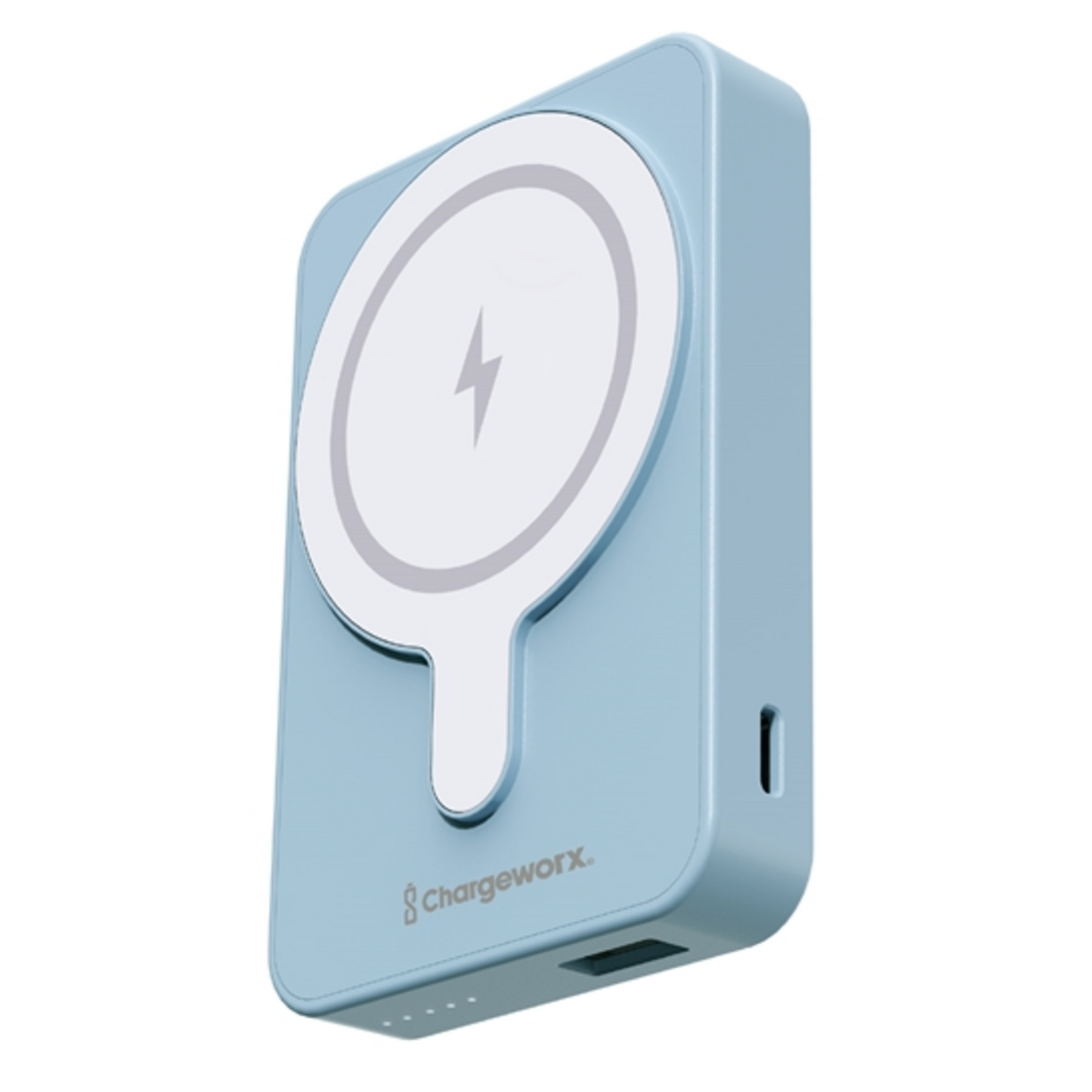 MAGSAFE POWER BANK W/ CREDIT CARD HOLDER, CORAL BLUE