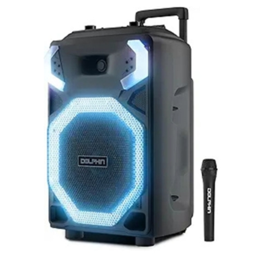 RECHARGEABLE HI POWER PARTY SPEAKER, BLACK, 15"