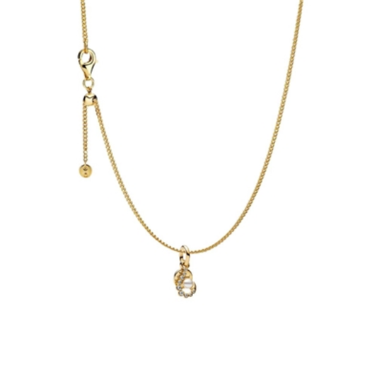 GOLDEN HOOK AND PEARL SET, 23.6"