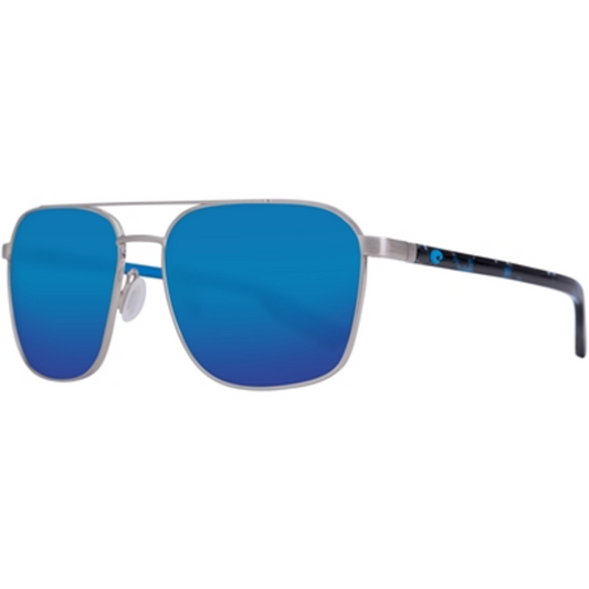 WADER SUNGLASSES POLARIZED, BRUSHED SILVER, LARGE