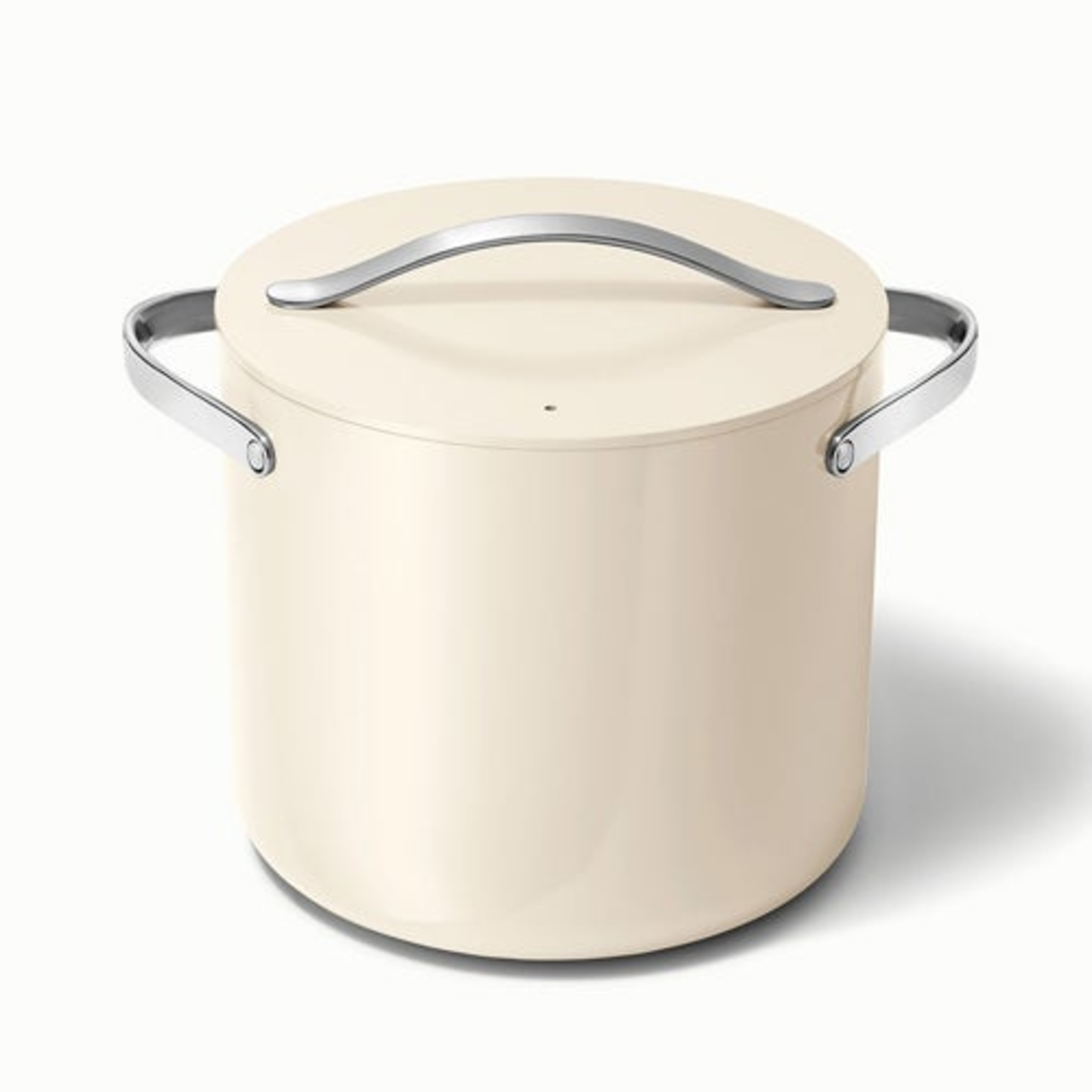 12QT NONSTICK CERAMIC STOCKPOT W/ LID CREAM