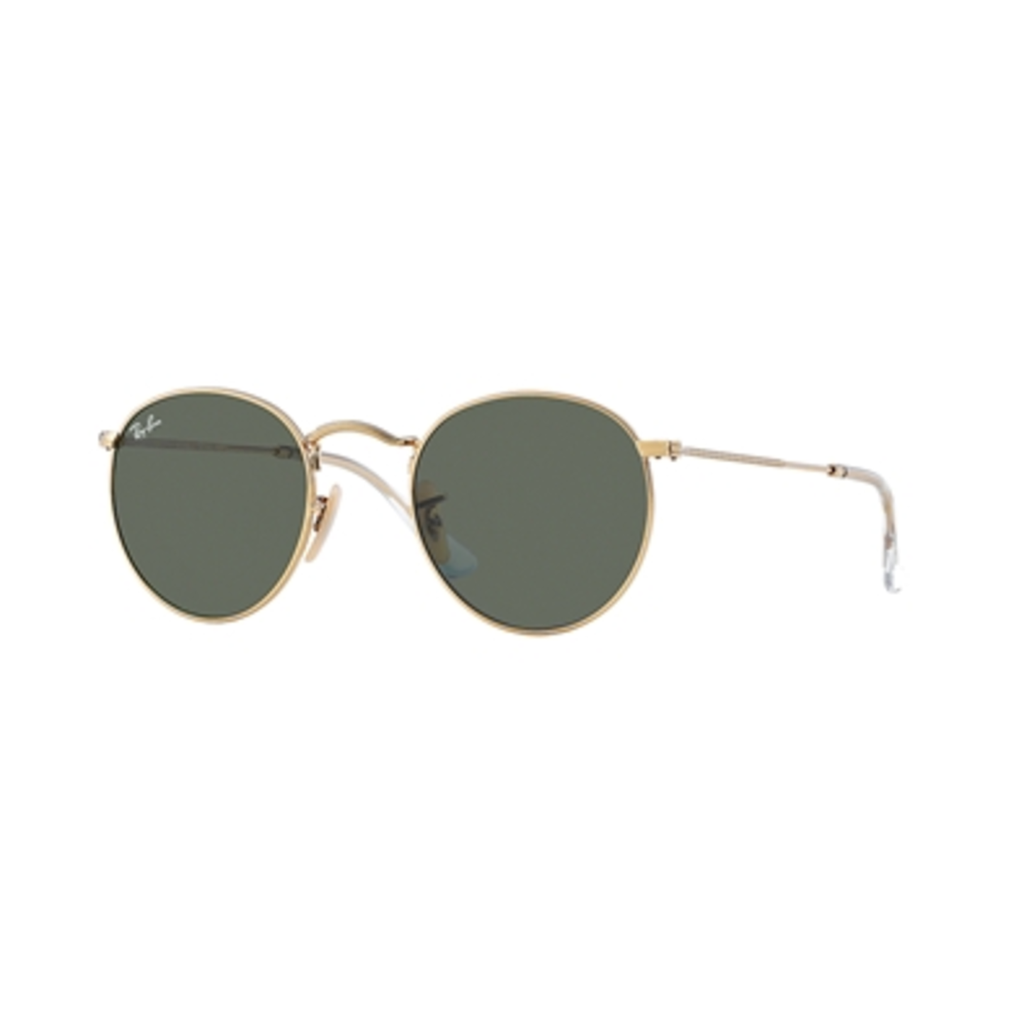 ROUND FLASH MEN'S NON-POLAR SUNGLASSES, GOLD/GREEN CLASSIC, 53