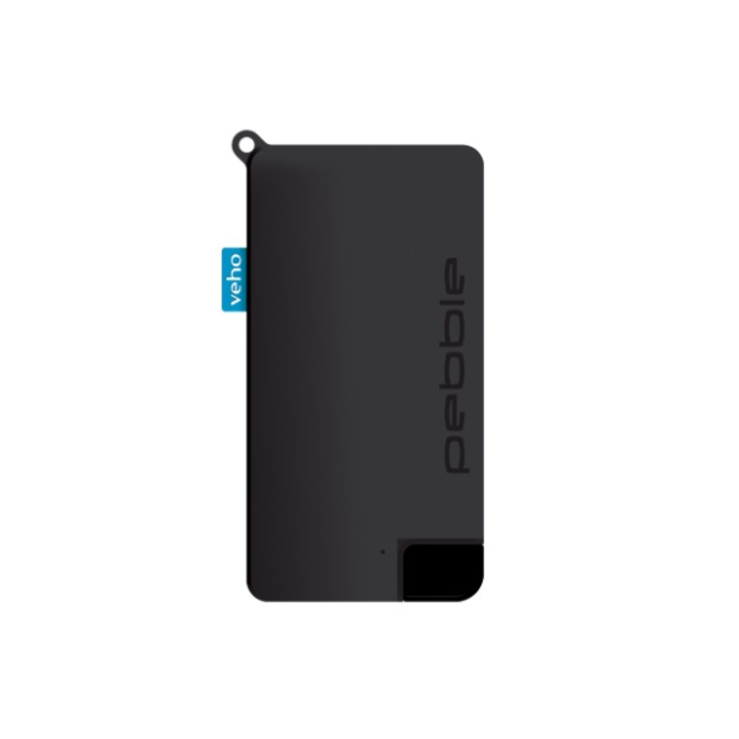 VEHO PEBBLE POKKET 900MAH MICRO SIZE KEYRING POWER BANK - BLACK