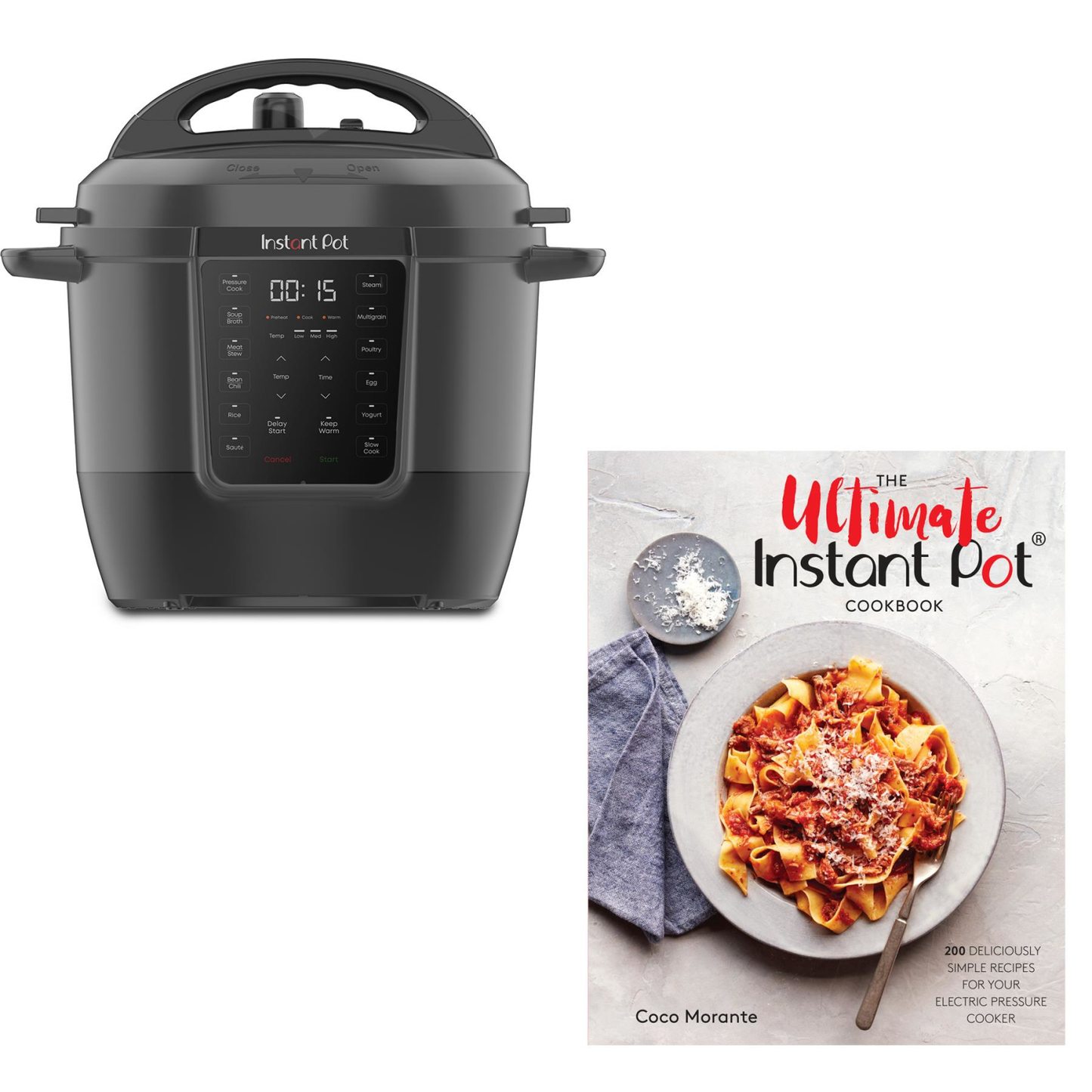 INSTANT POT RIO 6-QT. MULTICOOKER + THE ULTIMATE COOKBOOK