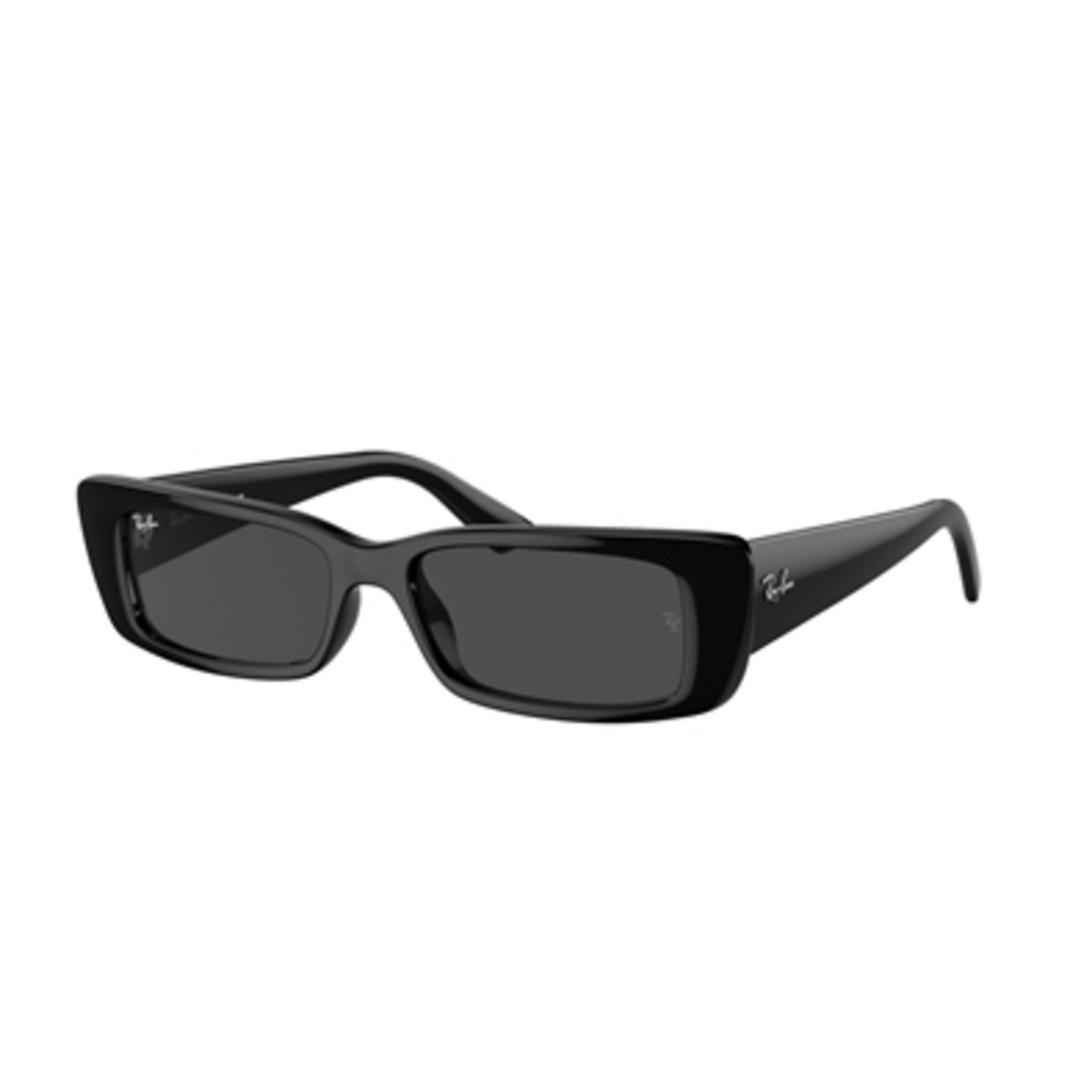 UNISEX RECTANGULAR NON-POLAR SUNGLASSES, BLACK/DARK GREY, 54