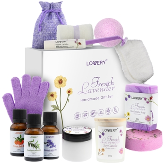 FRENCH LAVENDER RELAXATION GIFT, LAVENDER, 18 PIECES