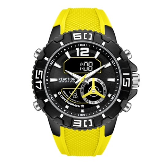 MEN'S ANA-DIGI WATCH, YELLOW, STANDARD