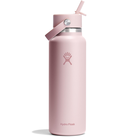 HYDRO FLASK 40 OZ. WIDE MOUTH BOTTLE W/FLEX STRAW CAP - TRILLIUM