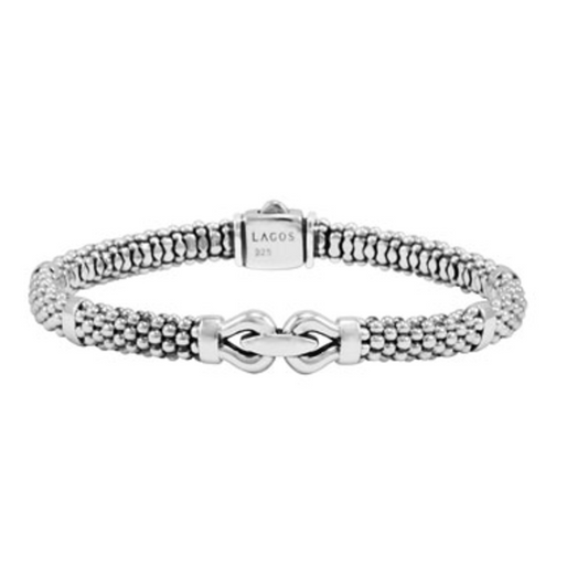 DERBY CAVIAR BEADED BRACELET, 6 MM