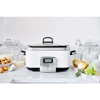 CERAMIC NONSTICK 6QT SLOW COOKER CLOUD CREAM