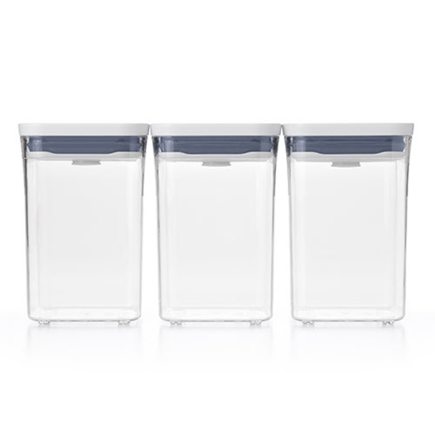 GOOD GRIPS 3PC SQUARE SHORT POP CONTAINER SET