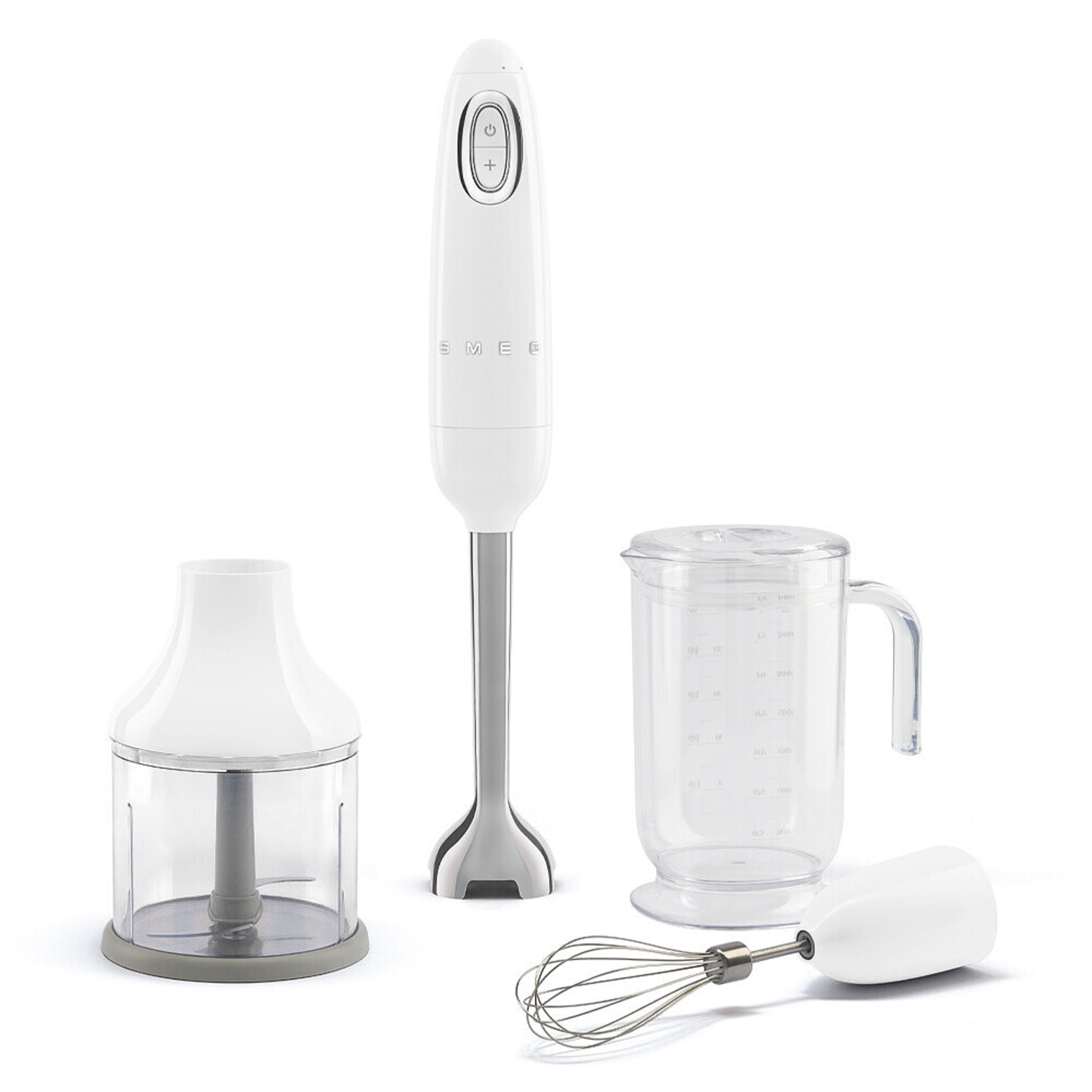 SMEG NEW TRITAN RENEW HAND BLENDER W/ ACCESSORIES - WHITE