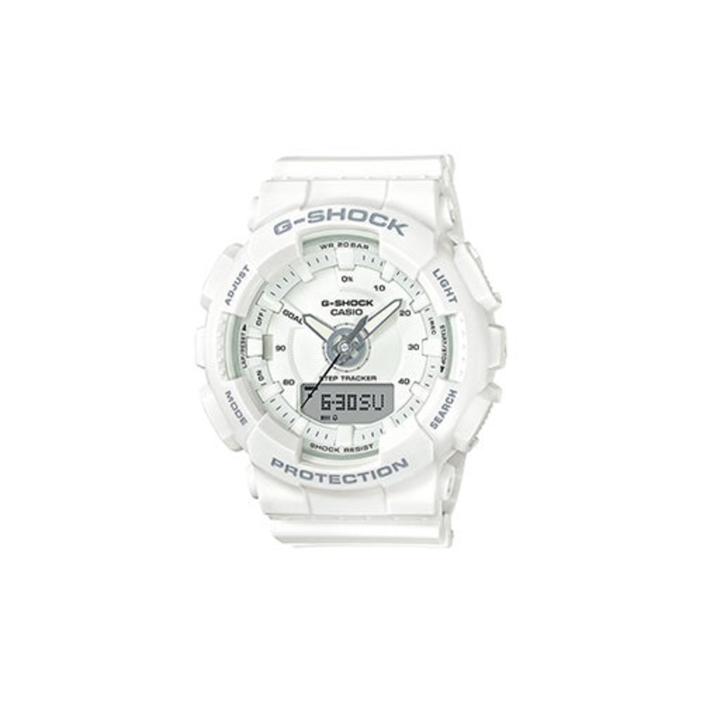 UNISEX G-SHOCK S SERIES STEP & TRACK WATCH WHITE